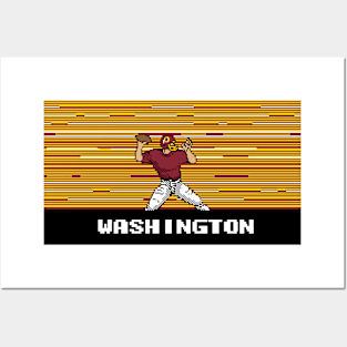 8-Bit Quarterback - Washington Posters and Art